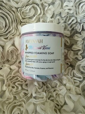 BNWT! Aminnah Mermaid Kisses Whipped Foaming Soap — Pastel Multicolor